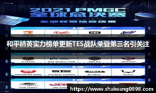 和平精英实力榜单更新TES战队荣登第三名引关注